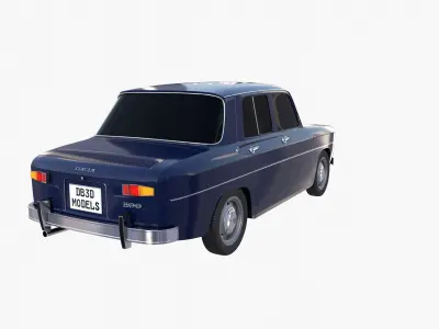 Dacia 1100 Dark Blue 3D model