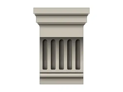 Simple Concave Corbel for plaster and woodworking 3D print model