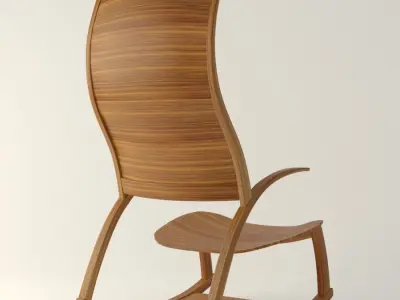 Reed hansuld Chair Low-poly 3D model