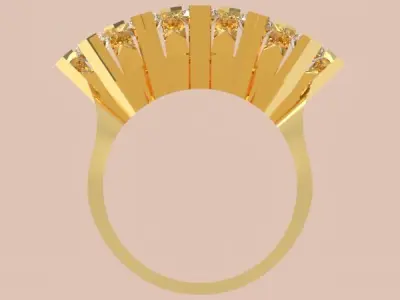 Diamond ring 3D print model