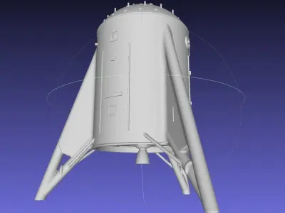 Space X Starhopper Noseless Test Hopper Printable Model 3D print model