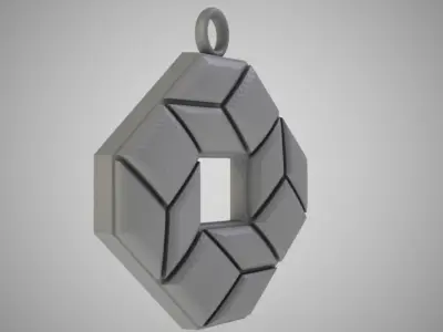 Wheat Head Necklace 3D print model