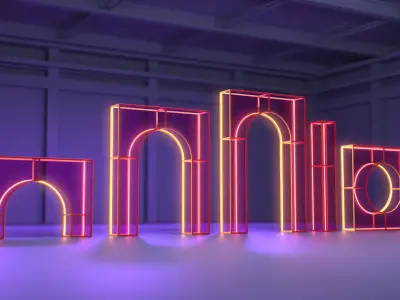 Arches Set 1 3D model