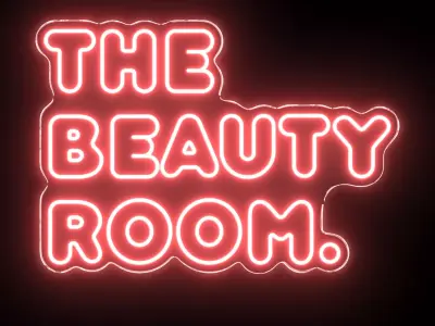 The Beauty Room Neon Sign 3D model