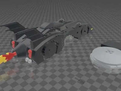 LEGO 1989 BATMOBILE SPECIAL EDITION 40433 3D model