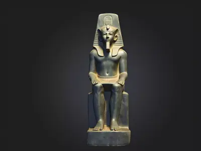 King Khufu Statue  3D Printable Model 3D model