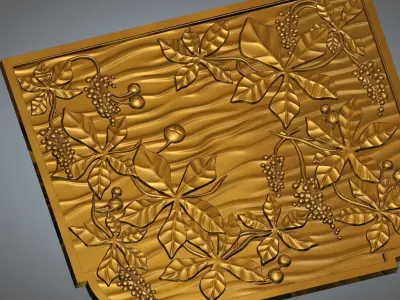 chesnut wall pannel 3D print model