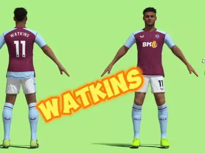 T-Pose Ollie Watkins Aston Villa 23-24 3D model