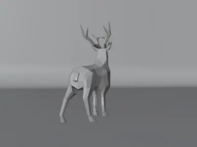 Geometric Reindeer 3D model