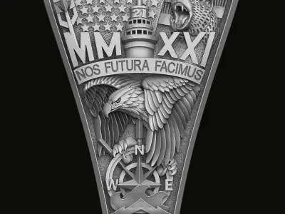 Bas-relief for the United States Ring 2021 3D print model