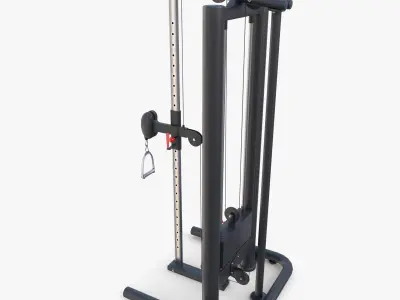 High low pulley 3D model