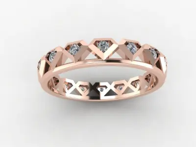 ring diamond 3D print model