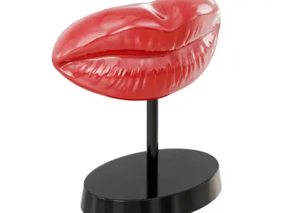 Figurine red lips 14 3D model