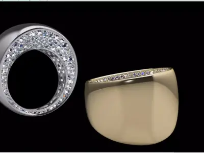 Goldsmith Rad Jewelry Ring Model - Insideros 3D model