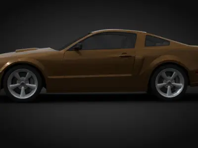 Generic Muscle Car 3D model