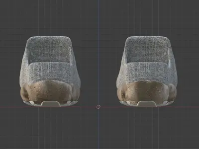 Summer Shoes Low-poly 3D model