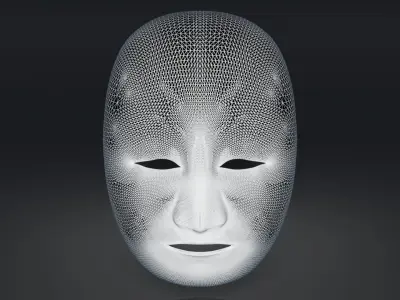 Ancient Noh Mask 3D model