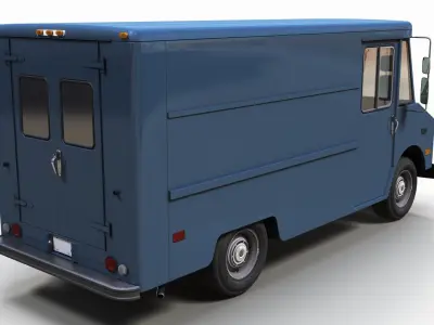 Panel Van Low-poly 3D model