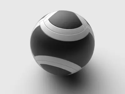 Soccer Ball M01 Low-poly 3D model
