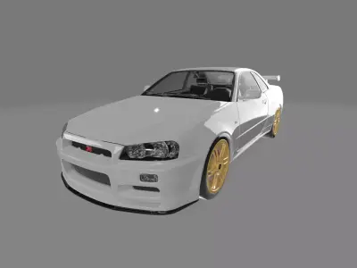Skyline GT-R R34 2001 3D model