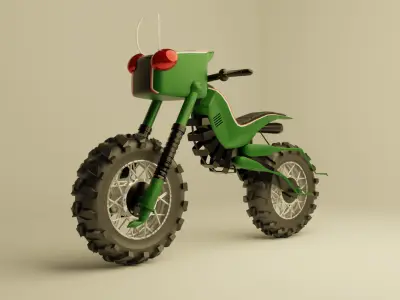 Mini Battle Hopper - Kamen Rider Black Motorcycle 3D 3D model