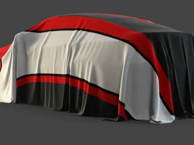 Cover Car Jeep Low-poly 3D model