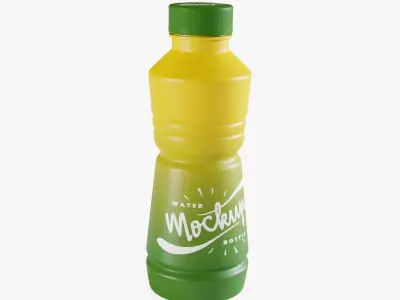 Plastic Sport Bottle Low-poly 3D model
