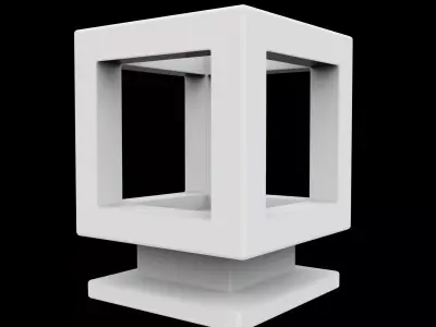 Hollow Cube Decor 3D Printable Model 3D print model