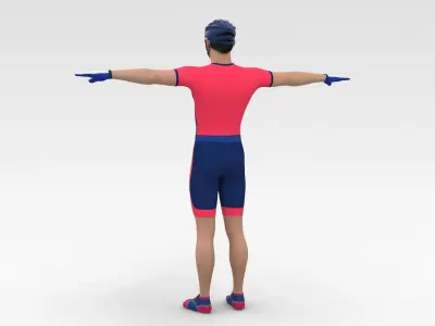 Cyclist 07 3D model