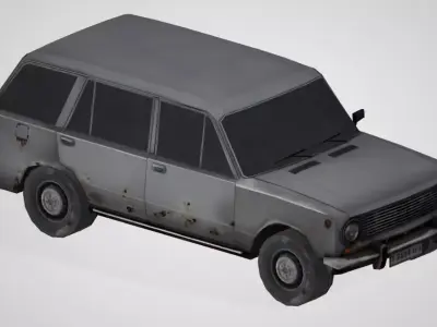 Lowpoly Car 08 Low-poly 3D model