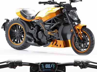 Ducati-XDiavel-Arancio 3D model