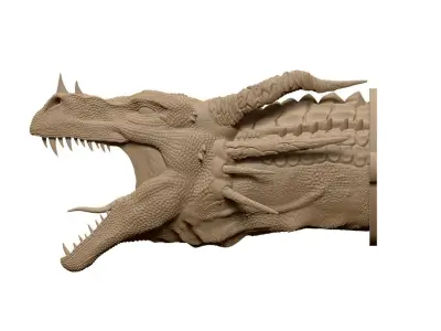 Dragon head 3D print model