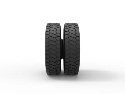  Rear wheel from truck 3D print model