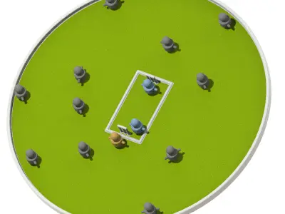 Exquisite Cricket Ground 3D print model