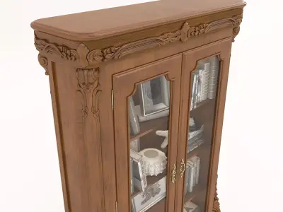 Classic European style Cabinet and Decoration 3 3D model