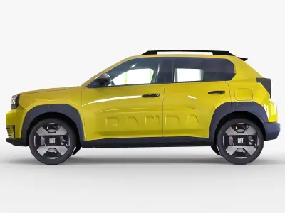 Fiat Panda NEW Low-poly 3D model