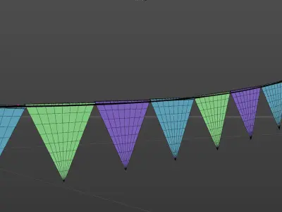 3D Banner Animated 3D model