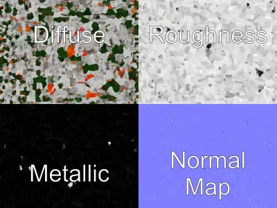 Festive Fireplace Mantel Holiday Ambiance model pack Low-poly 3D model