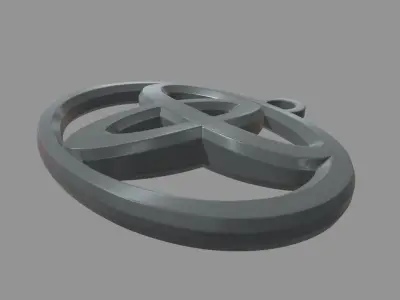 Toyota Key Ring Chain 3D print model