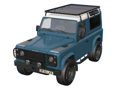 Land Rover Defender 90 Low-poly 3D model