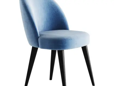 Dining soft chair Timon II 3D model