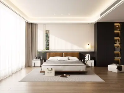 Master bedroom 3D model 3D model