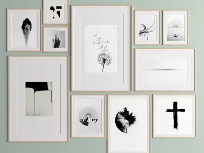 Art Frame 304 Low-poly 3D model