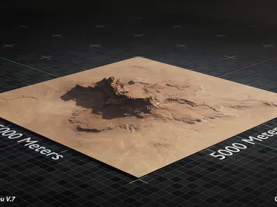 Desert Plateau Version 7 3D model