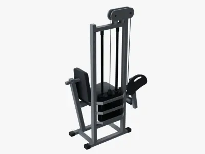 Leg Extension Machine Low-poly 3D model