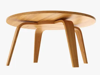 Round coffee table 02 3D model