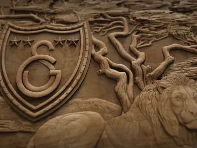 Galatasaray Football Club Lion Wall Decor 3D print model