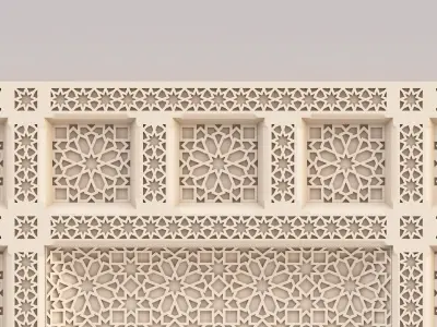 Classic Islamic Ceiling 001 3D model