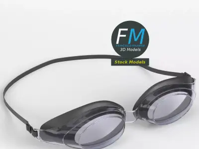 Swim goggles 3D model