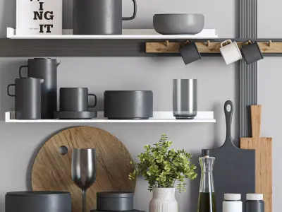 kitchen accessories018 3D model